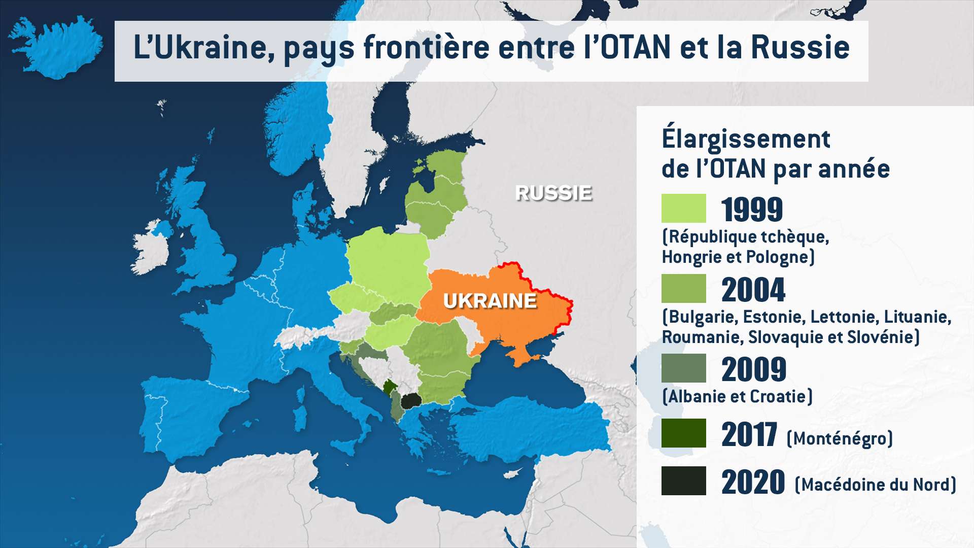 CARTE OTAN Ukraine Russie